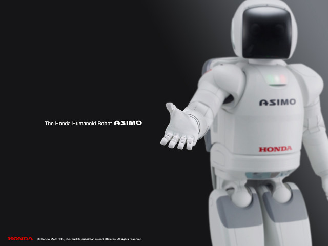 White robot black background omiza free wallpaper for desktop - medium preview image