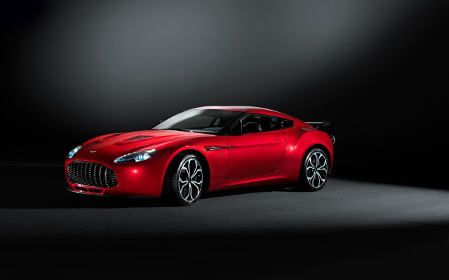Red sports car dark room #81 free wallpaper for desktop - medium preview image