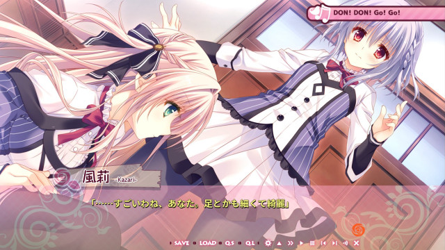 Anime girls pink background ribbon free wallpaper for desktop - medium preview image