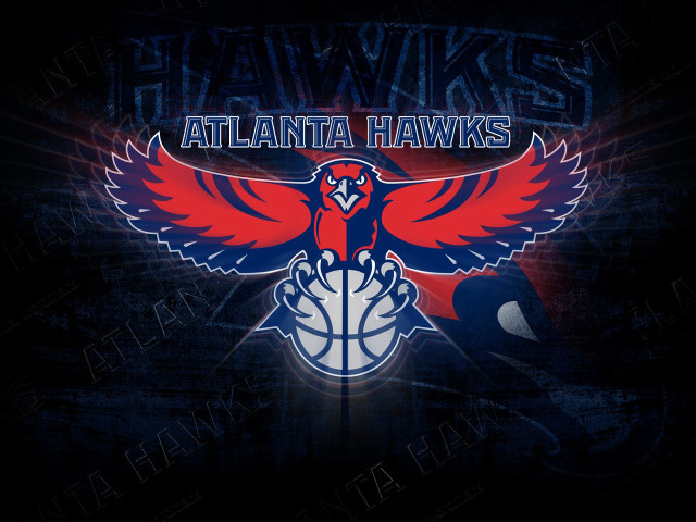 Atlanta hawks logo dark background free wallpaper for desktop - medium preview image
