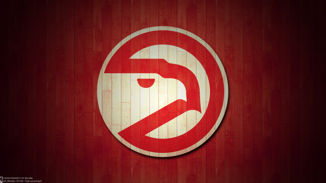 Red white circular logo wooden free wallpaper for desktop - medium preview image