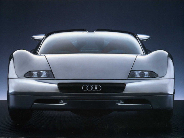 Silver car retrofuturism cybernetics digital free wallpaper for desktop - medium preview image