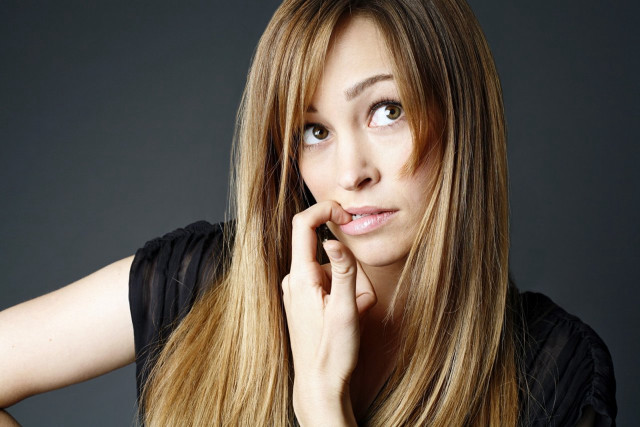 Woman long hair posing hand #8 free wallpaper for desktop - medium preview image