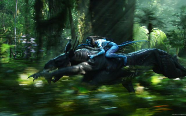Woman riding large animal forest free wallpaper for desktop - medium preview image