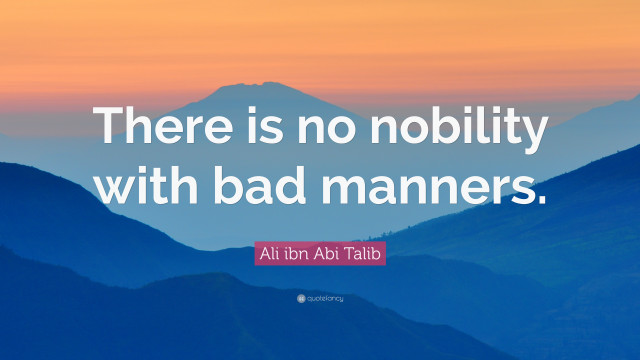 Bad manners quote ai tai free wallpaper for desktop - medium preview image