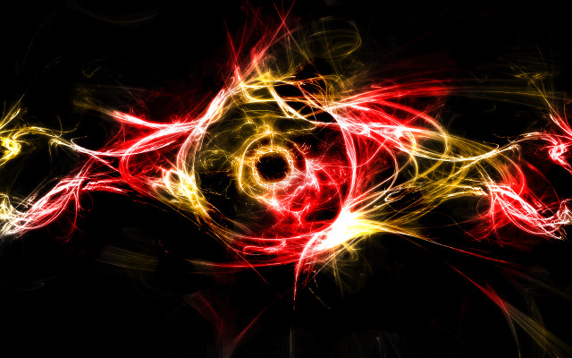 Red yellow swirl dark background #2 free wallpaper for desktop - medium preview image