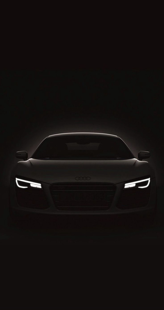 Black sports car dark headlight free wallpaper for mobile - medium preview image
