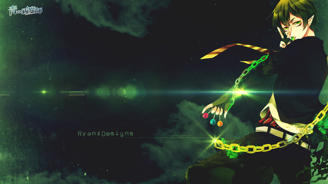 Man chain green light shining free wallpaper for desktop - medium preview image