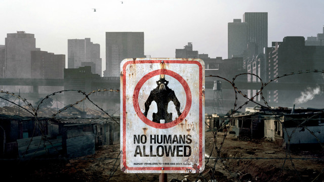 No humans allowed fence city free wallpaper for desktop - medium preview image
