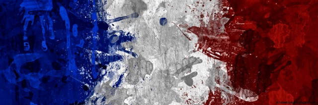 France flag grungy wall painting free wallpaper for desktop - medium preview image