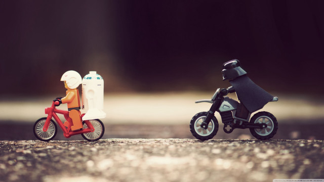 Toy motorcycles roadside parkingmeter tiltshift free wallpaper for desktop - medium preview image