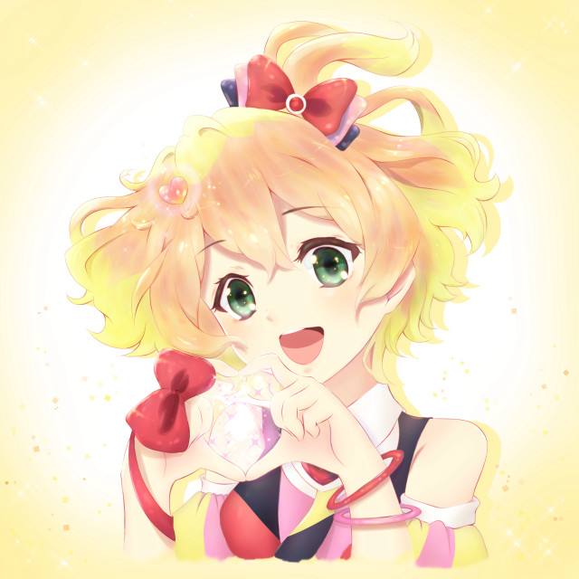 Cartoon girl bow lollipop hand free wallpaper for tablet - medium preview image