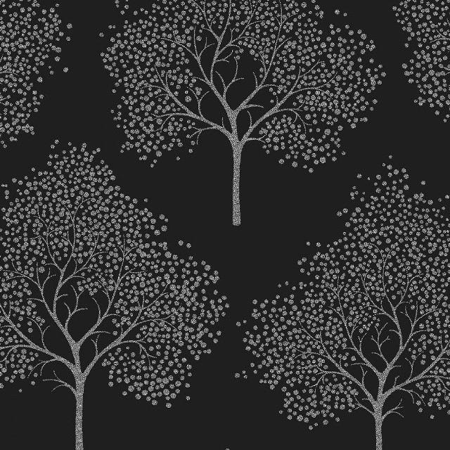 Black white tree wallpaper dots free wallpaper for tablet - medium preview image