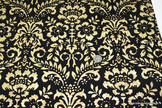 Black gold fabric white flower free wallpaper for desktop - medium preview image