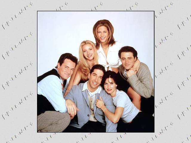 Group people posing picture frame free wallpaper for desktop - medium preview image