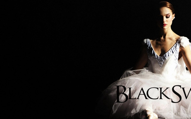Woman white dress black swan free wallpaper for desktop - medium preview image