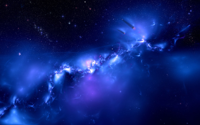 Colorful galaxy space art astronaut free wallpaper for desktop - medium preview image