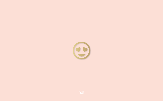 Smiley pink background white border free wallpaper for desktop - medium preview image