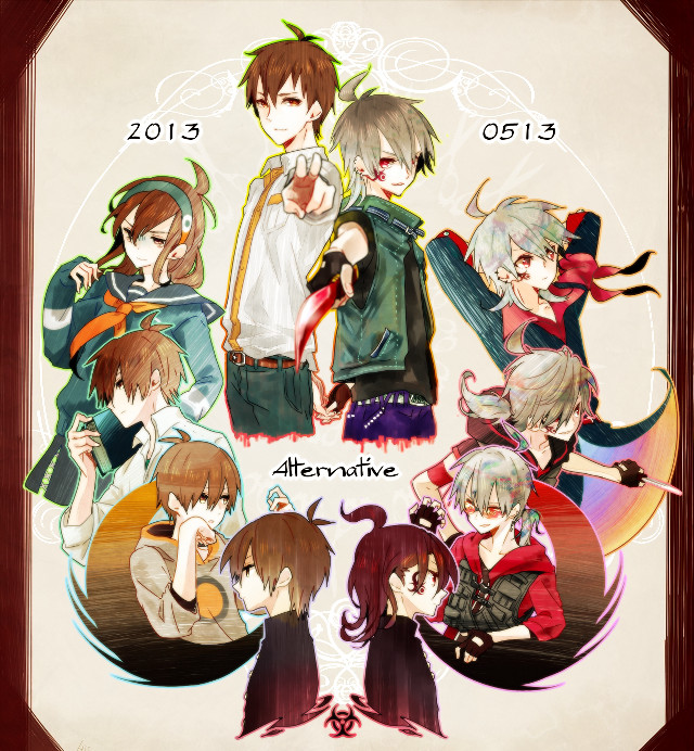 Anime group different outfits hair free wallpaper for tablet - medium preview image