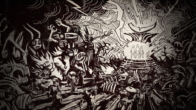 Band painting wall performance live free wallpaper for desktop - medium preview image