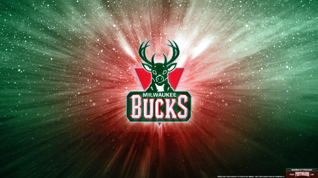 Milwaukee bucks logo green background free wallpaper for desktop - medium preview image