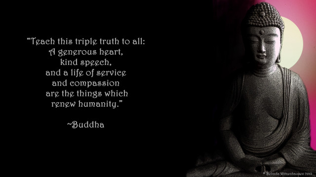 Buddha quote black background red free wallpaper for desktop - medium preview image