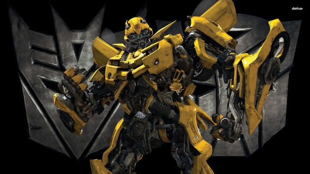 Yellow black robot mecha armor free wallpaper for desktop - medium preview image