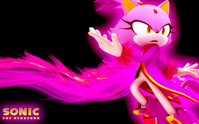 Pink cat longhair dress sonic free wallpaper for desktop - medium preview image