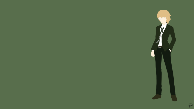 Man suit green background minimalist free wallpaper for desktop - medium preview image