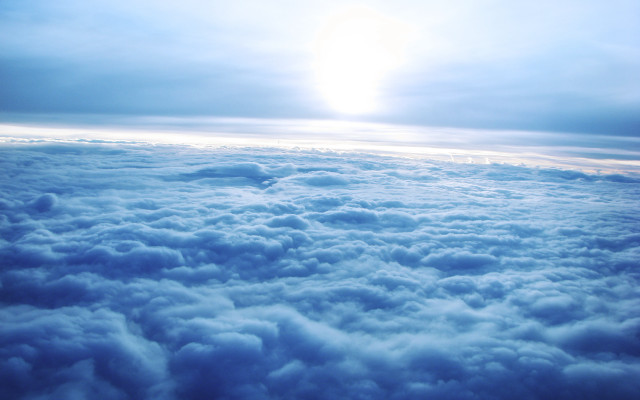 Sky airplane window clouds sun free wallpaper for desktop - medium preview image