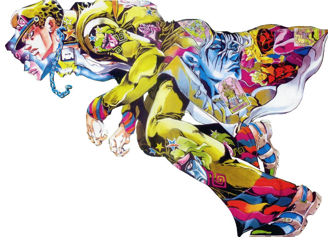 Man yellow outfit hat arms free wallpaper for desktop - medium preview image