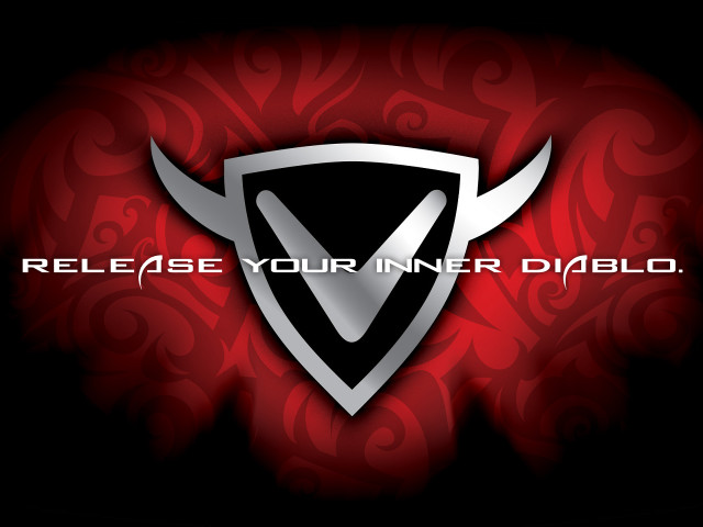 Red black shield sword release free wallpaper for desktop - medium preview image