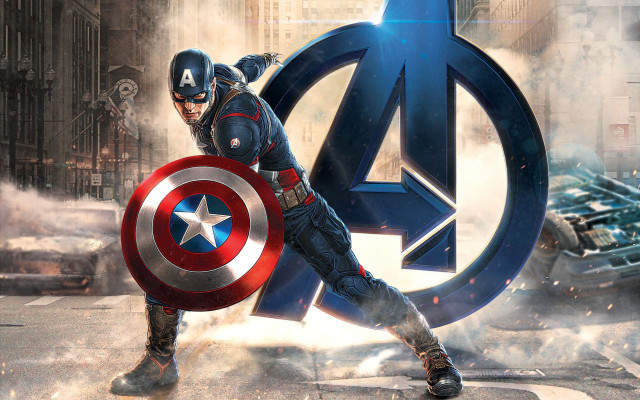Captain america shield city planet free wallpaper for desktop - medium preview image