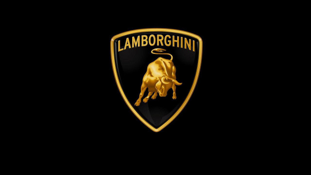 Lamb logo black background gold #5 free wallpaper for desktop - medium preview image