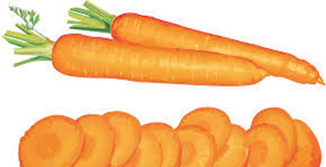 Carrots slices green leaves orange free wallpaper for desktop - medium preview image