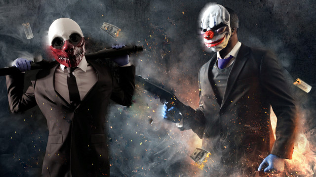 Costumed characters guns smoke fire free wallpaper for desktop - medium preview image