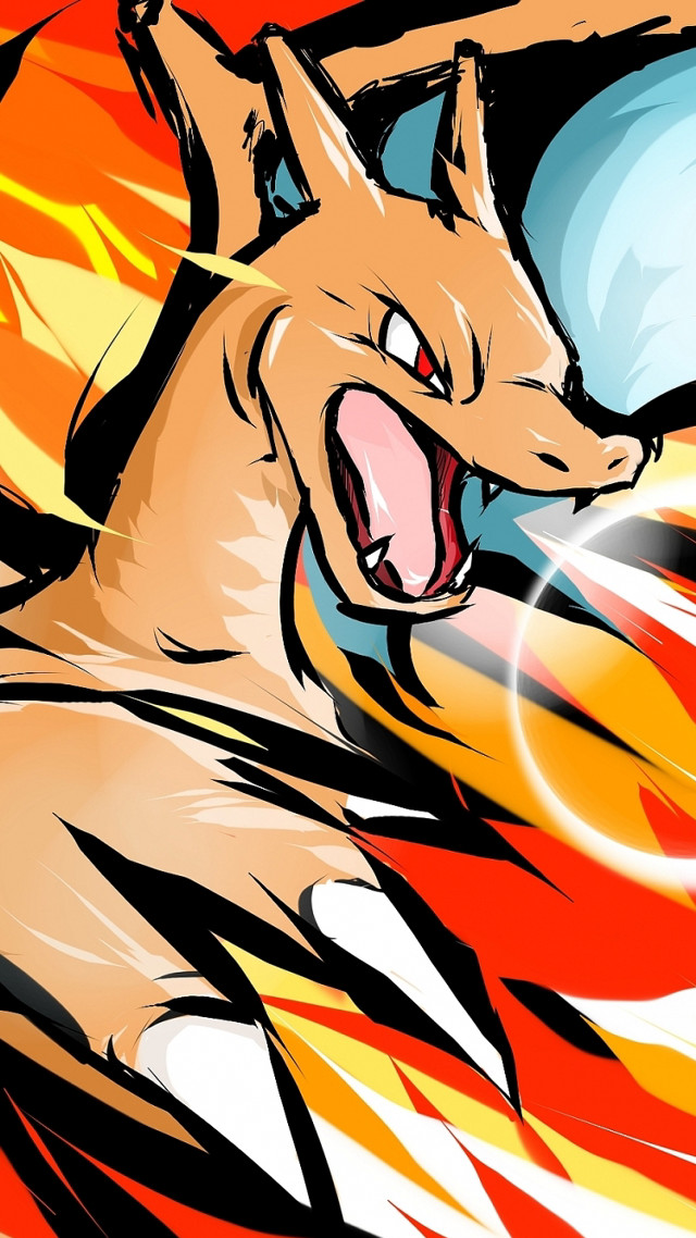 Cartoon dog fireball background illustration free wallpaper for mobile - medium preview image