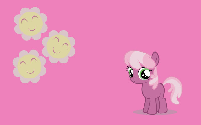 Pink pony pink background clouds free wallpaper for desktop - medium preview image