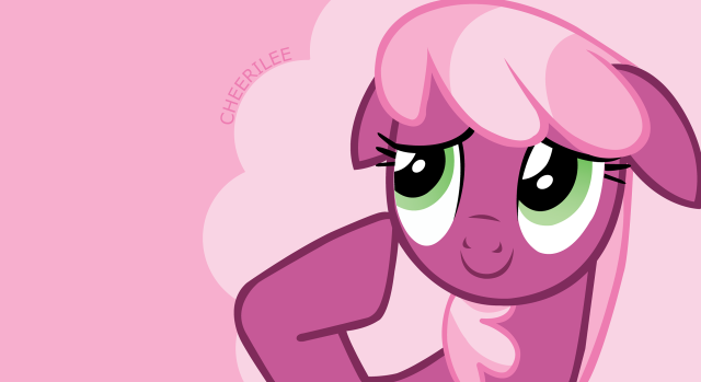Pink pony face cherful vector free wallpaper for desktop - medium preview image