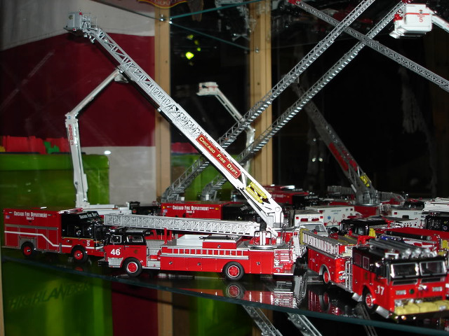 Fire trucks shelf table room free wallpaper for desktop - medium preview image