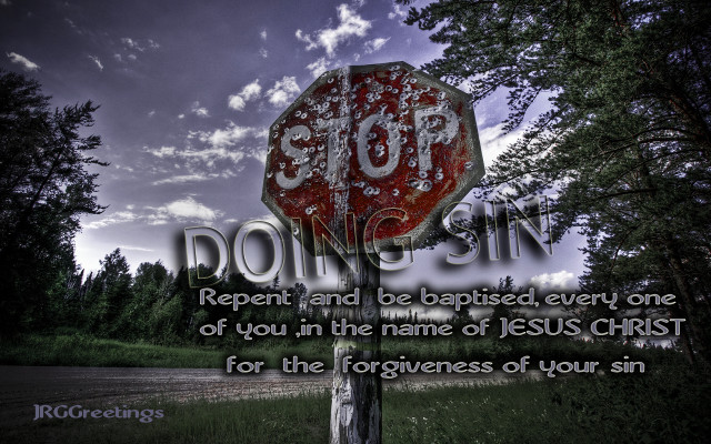 Stop sign bible verse forest free wallpaper for desktop - medium preview image