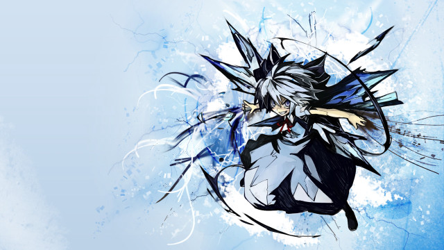 Anime ice wings dress bow free wallpaper for desktop - medium preview image