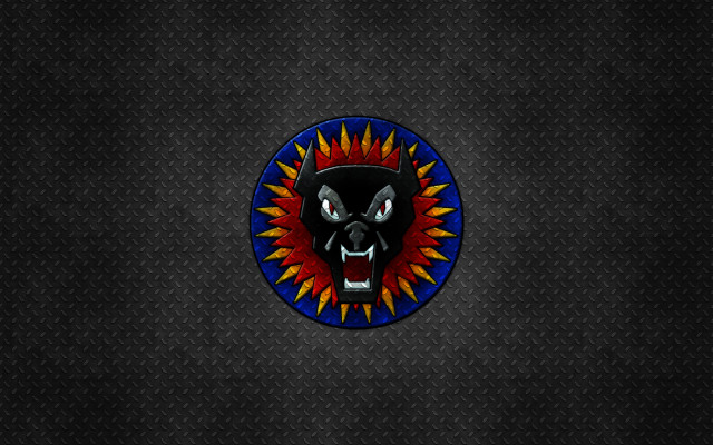 Black panther with a red free wallpaper for desktop - medium preview image