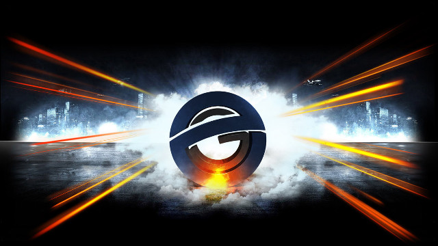 Logo light streaks black background free wallpaper for desktop - medium preview image