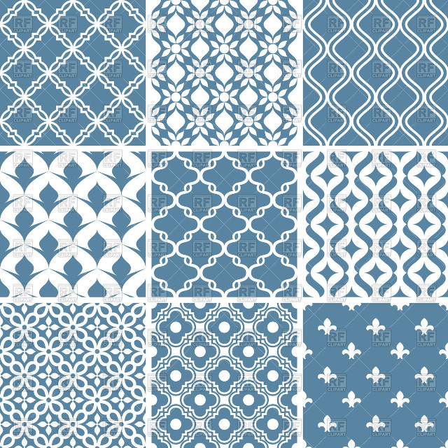 Blue white patterns decorative objects free wallpaper for tablet - medium preview image