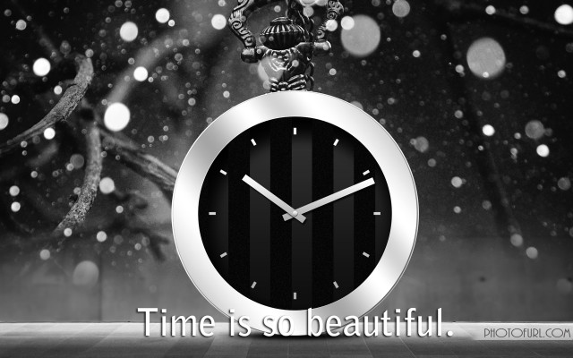 Clock skeleton quote time beautiful free wallpaper for desktop - medium preview image