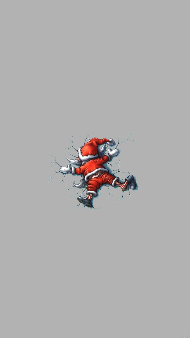 Santa running santa back chest free wallpaper for mobile - medium preview image