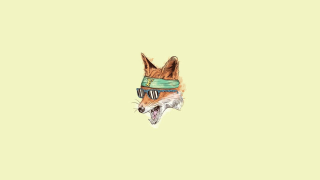 Dog bandana sunglasses drawing cute free wallpaper for desktop - medium preview image