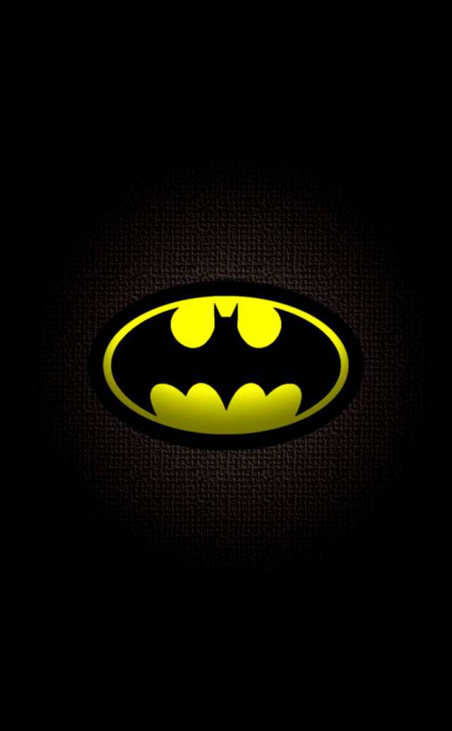 Batman symbol black background yellow #3 free wallpaper for mobile - medium preview image