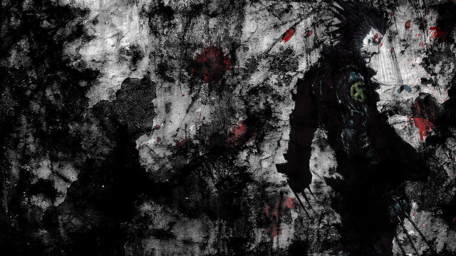 Man green eye wall black free wallpaper for desktop - medium preview image